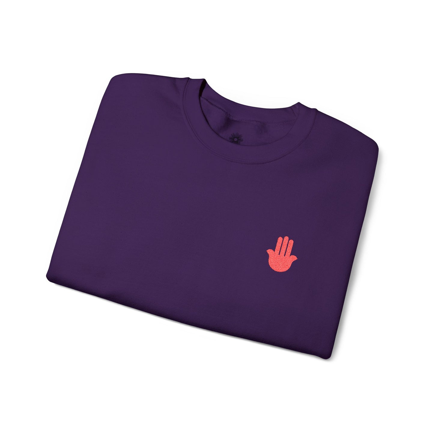 Embroidered Hand of Fatima Crewneck Sweatshirt