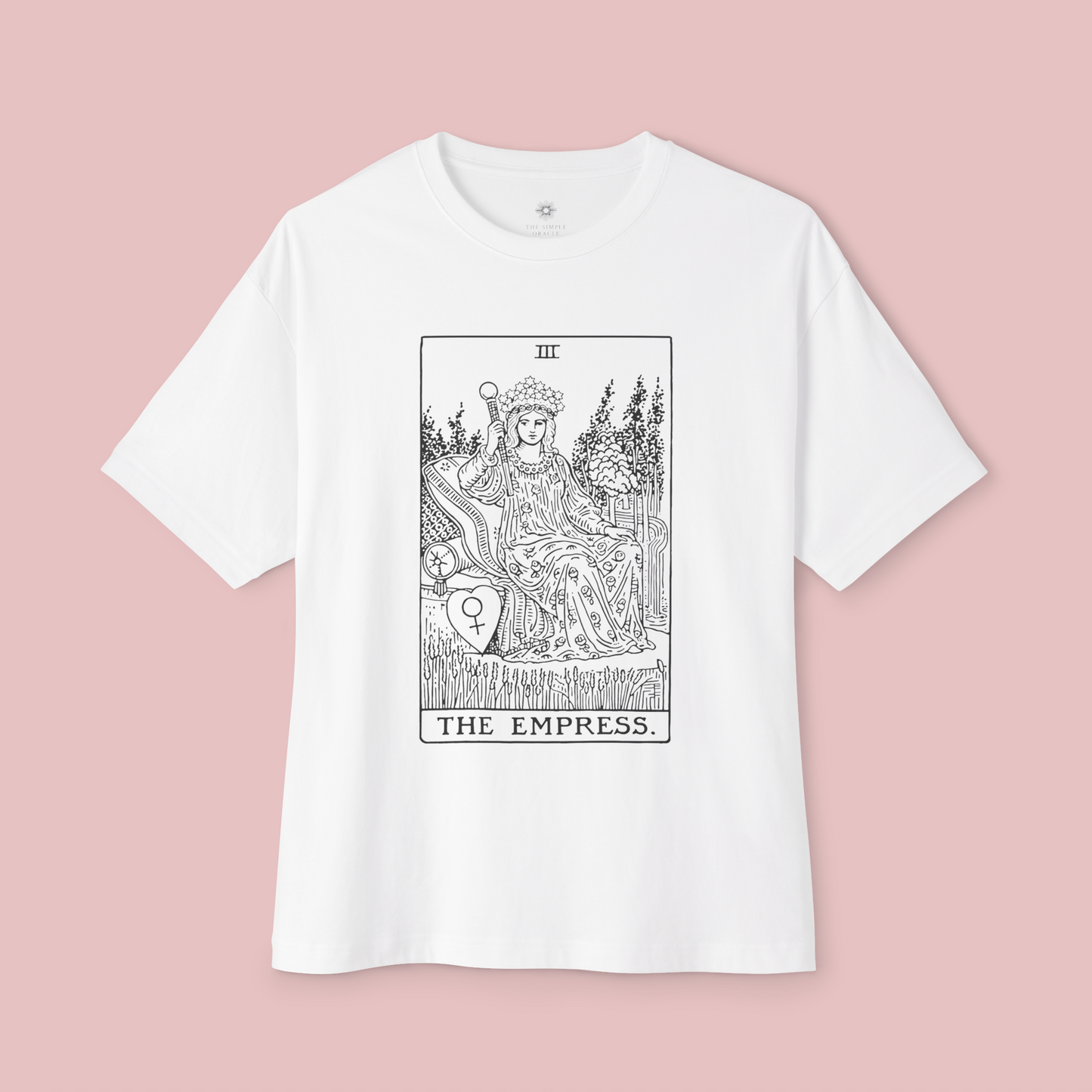 Oversized Tarot Boxy Tee "The Empress"