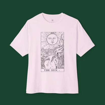 Oversized Tarot Boxy Tee 'The Sun'