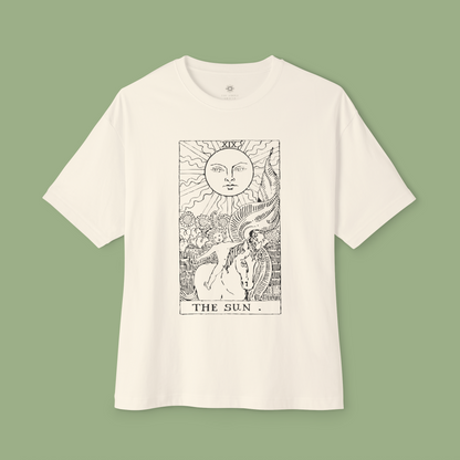 Oversized Tarot Boxy Tee 'The Sun'