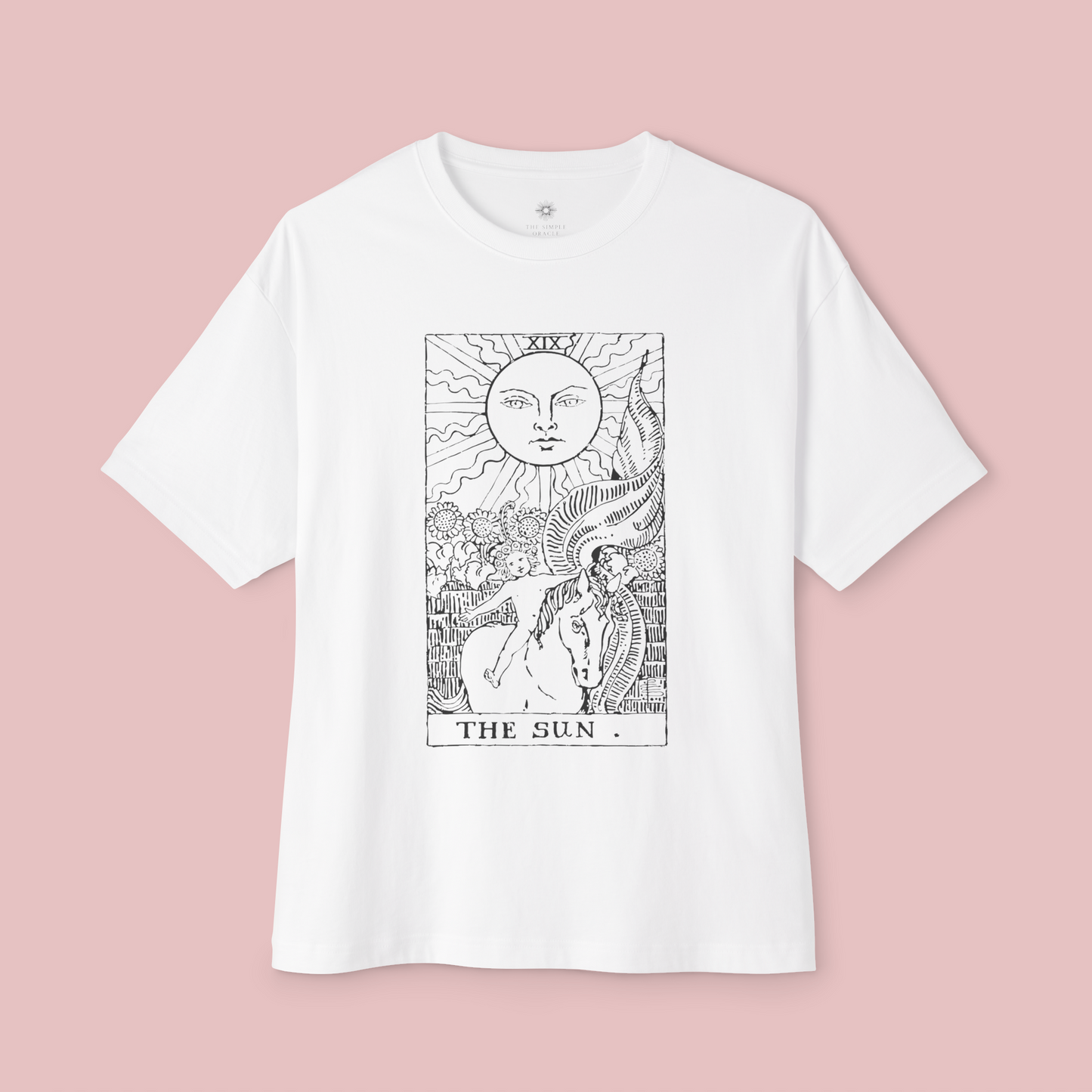 Oversized Tarot Boxy Tee "The Sun"