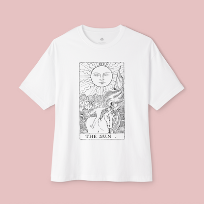 Oversized Tarot Boxy Tee 'The Sun'
