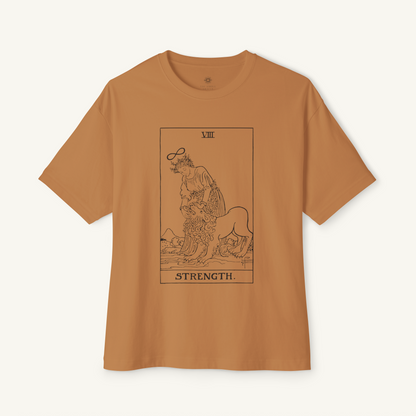 Oversized Tarot Boxy Tee 'Strength'