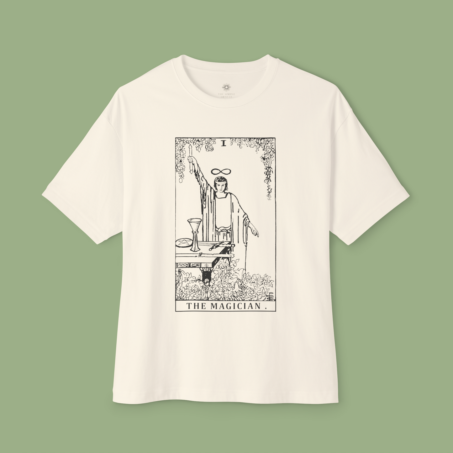 Oversized Tarot Boxy Tee "The Magician"