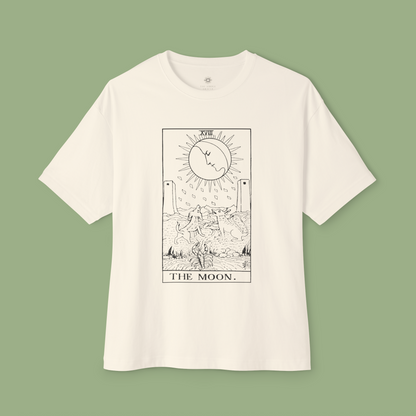 Oversized Tarot Boxy Tee 'The Moon'