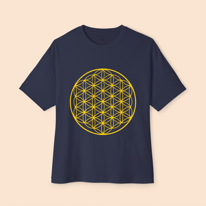 Oversized Boxy Tee 'Flower of Life'