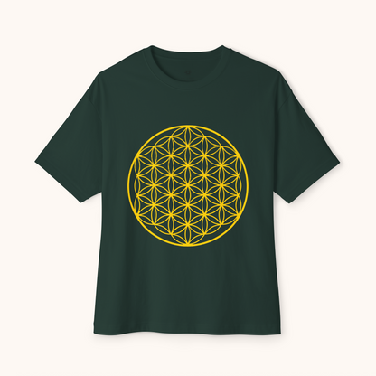 Oversized Boxy Tee 'Flower of Life'