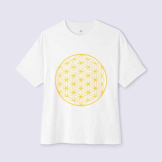 Oversized Boxy Tee "Flower of Life"