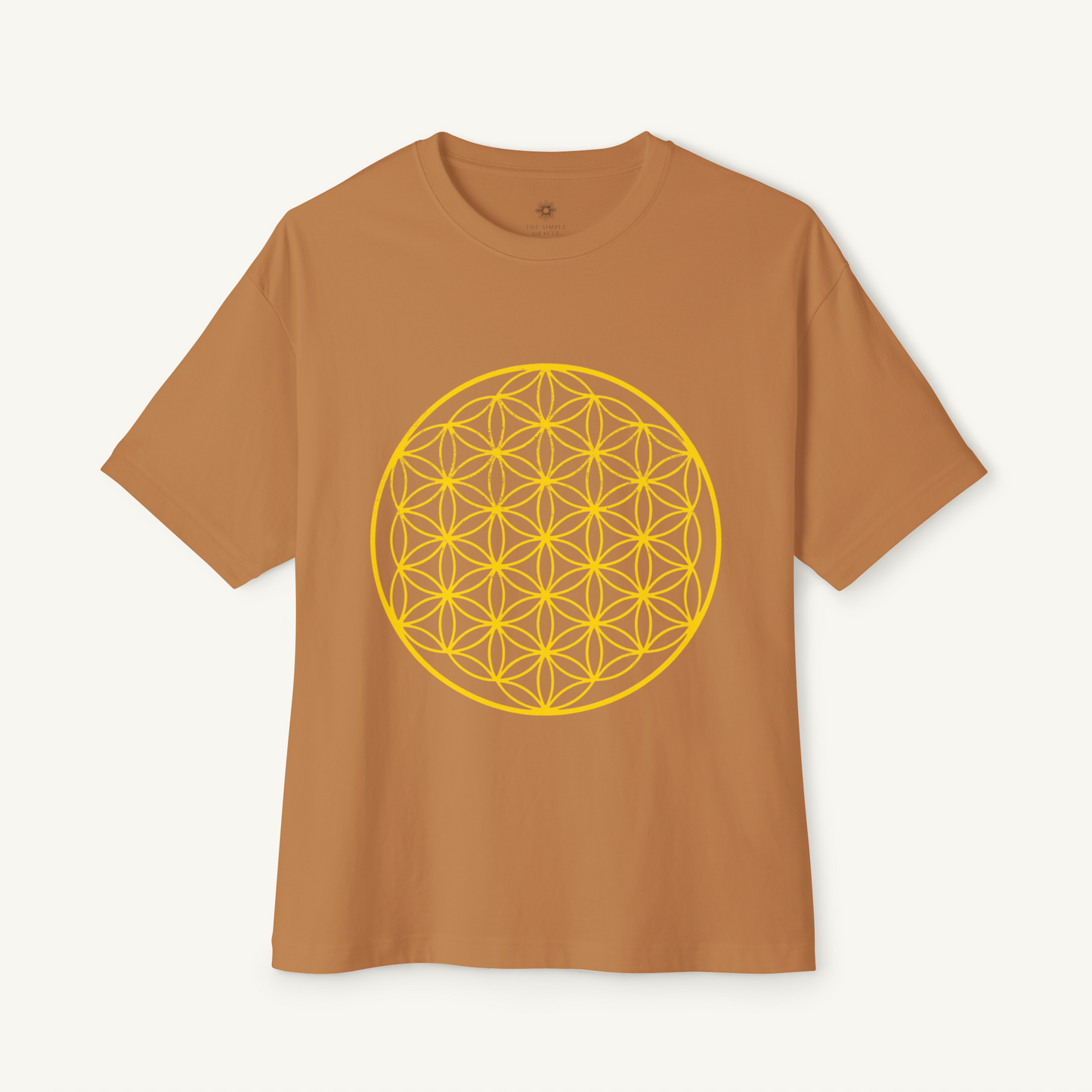 Oversized Boxy Tee "Flower of Life"