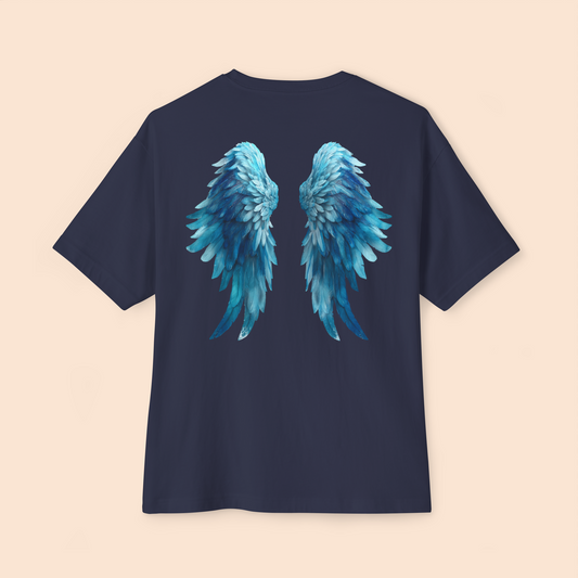 Oversized Boxy Tee "Angel Wings"