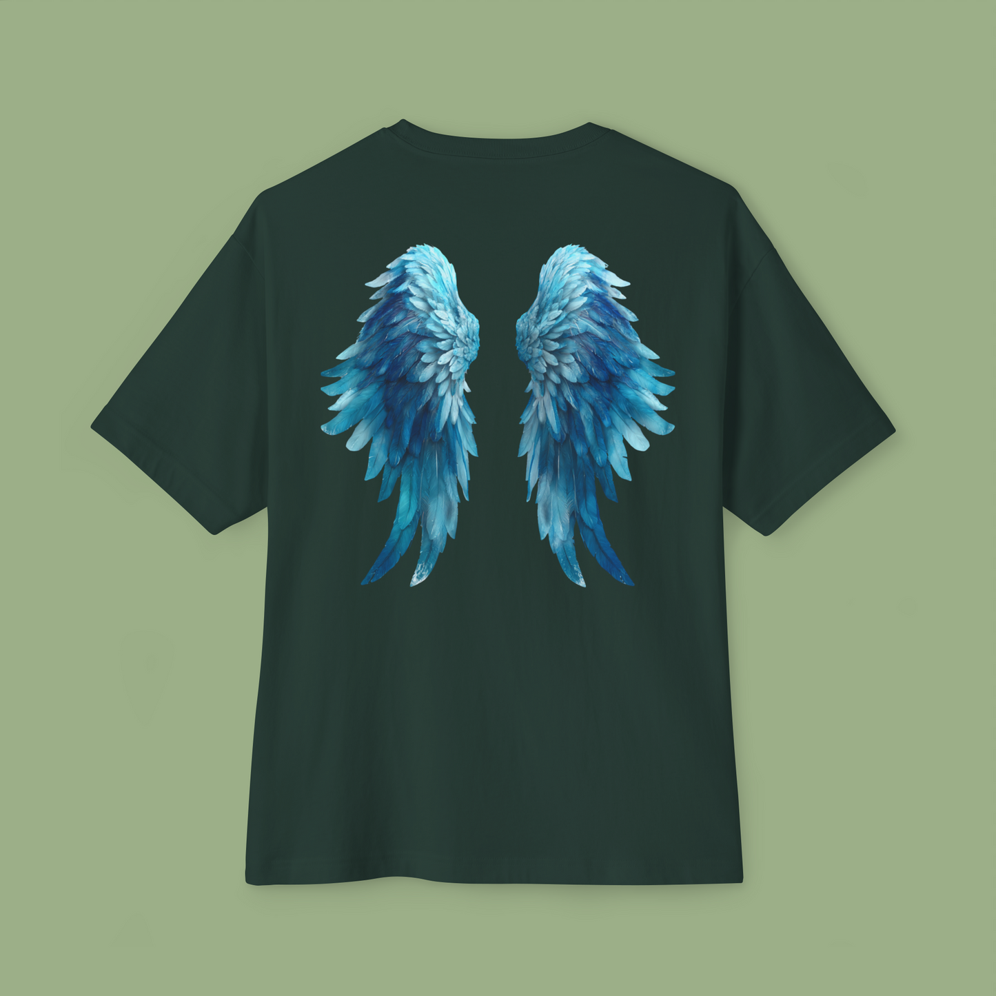 Oversized Boxy Tee "Angel Wings"