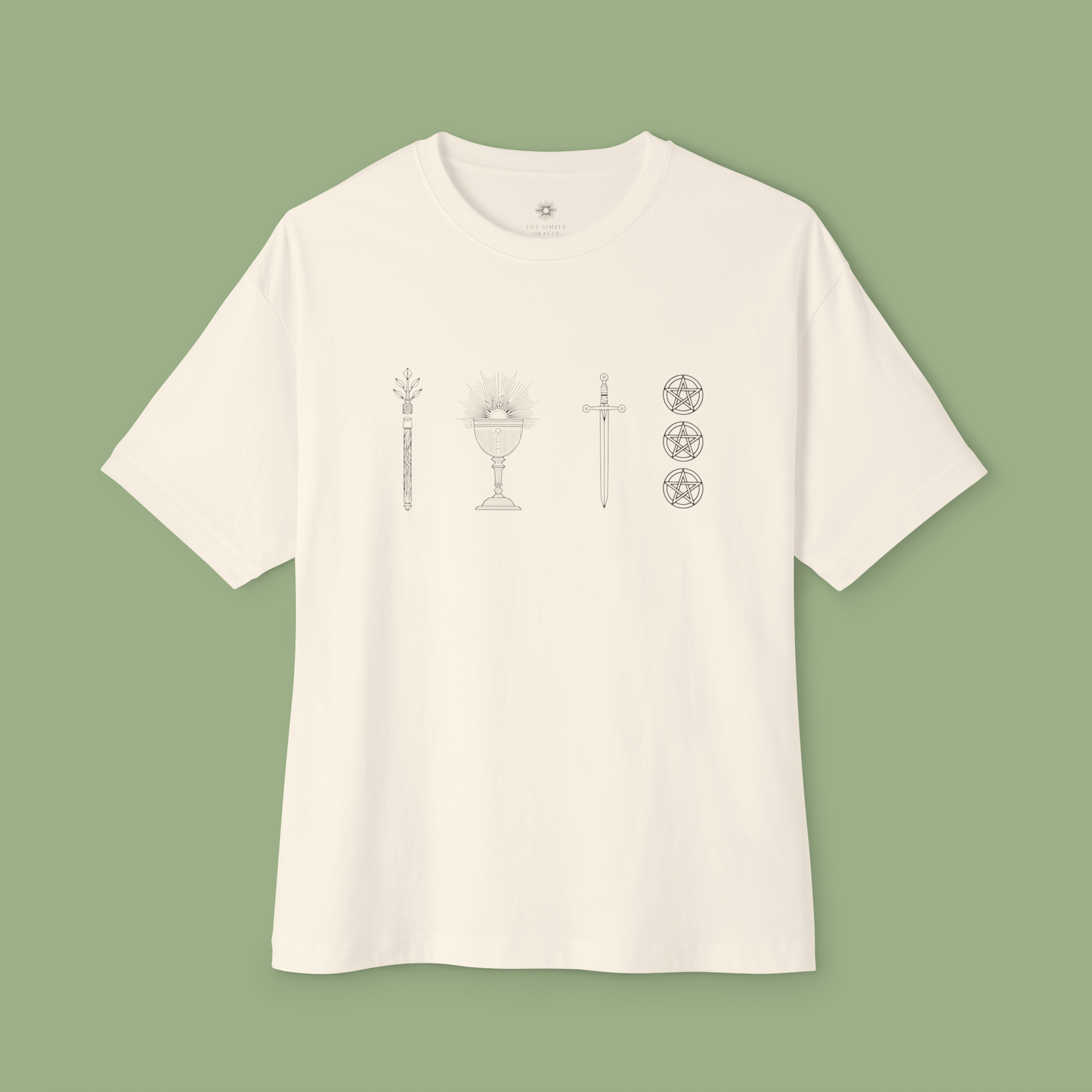 Oversized Boxy Tee "Elements of Tarot"