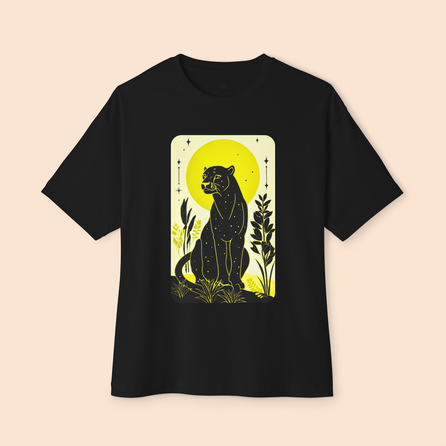 Oversized Boxy Tee "Midnight Panther"