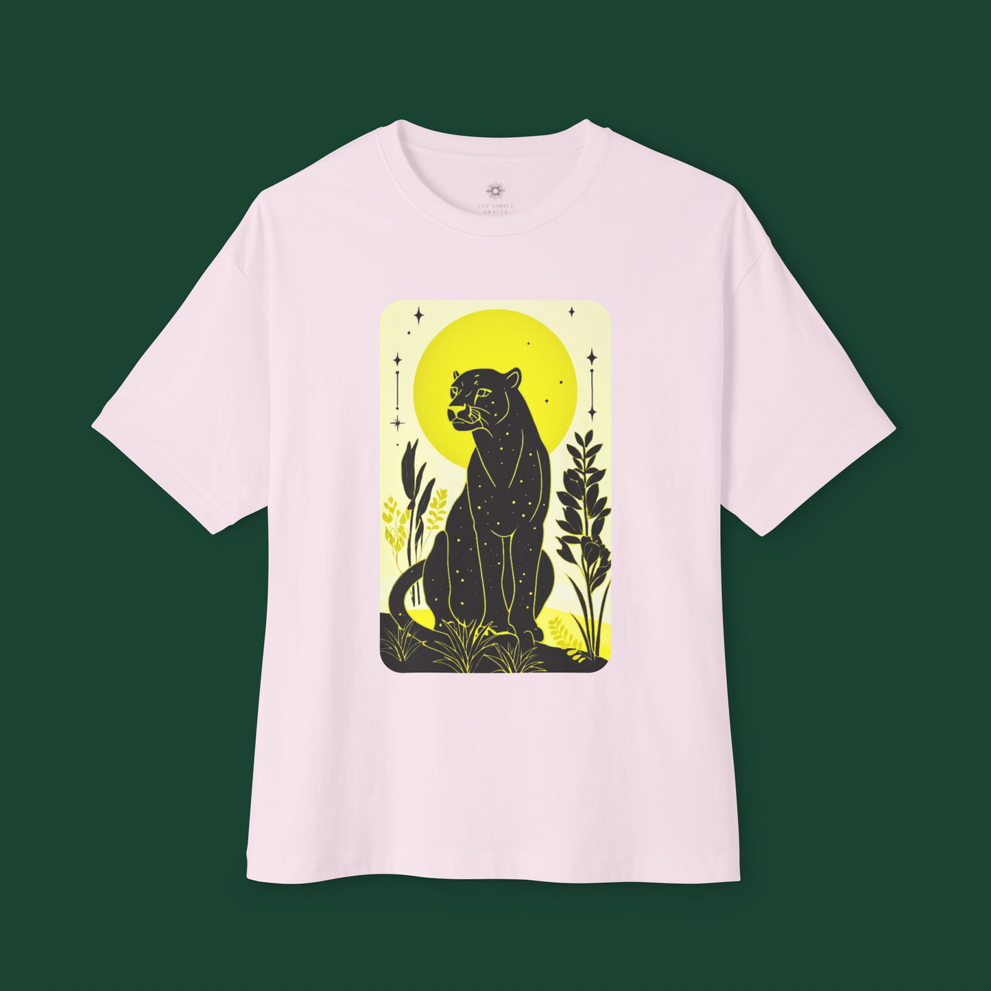 Oversized Boxy Tee "Midnight Panther"