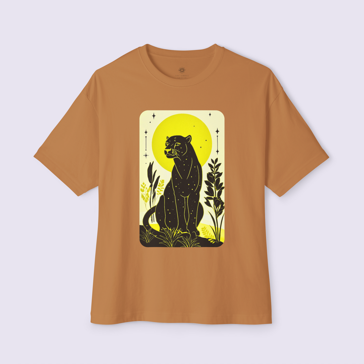 Oversized Boxy Tee "Midnight Panther"