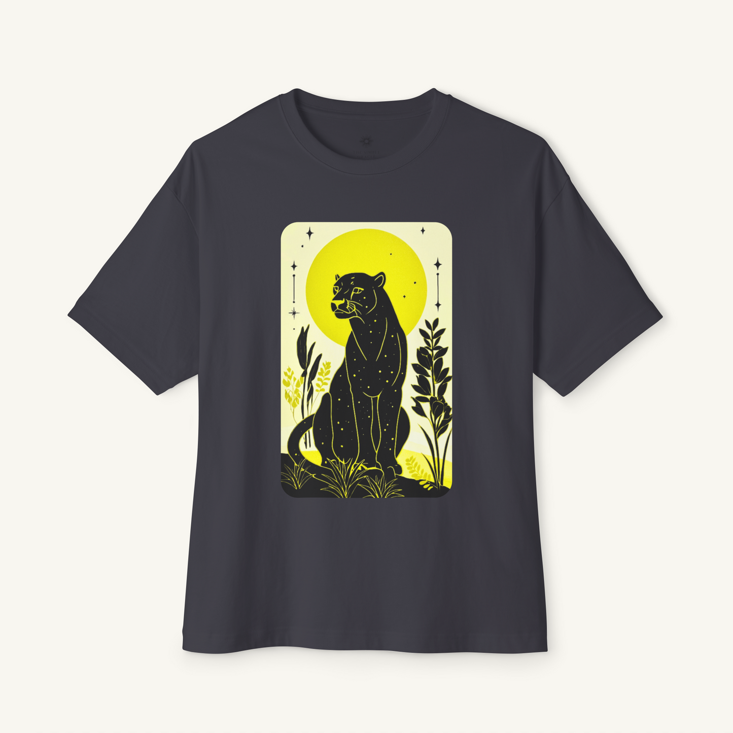 Oversized Boxy Tee "Midnight Panther"