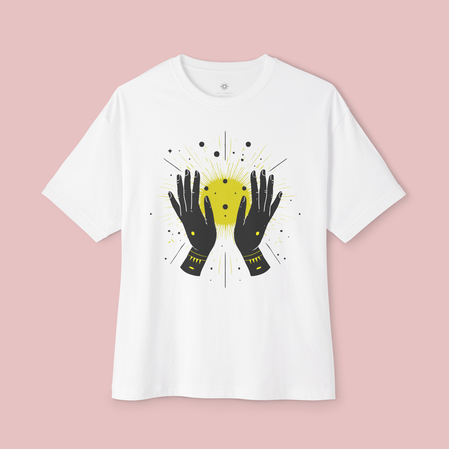 Oversized Boxy Tee "Hands & Sun"