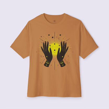 Oversized Boxy Tee 'Sacred Hands'
