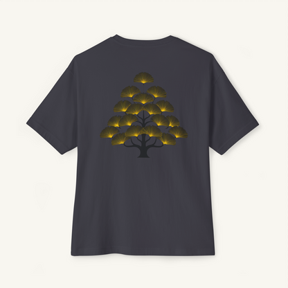 Oversized Boxy Tee 'Gingko Tree'