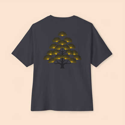 Oversized Boxy Tee 'Gingko Tree'
