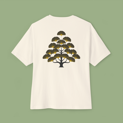 Oversized Boxy Tee 'Gingko Tree'