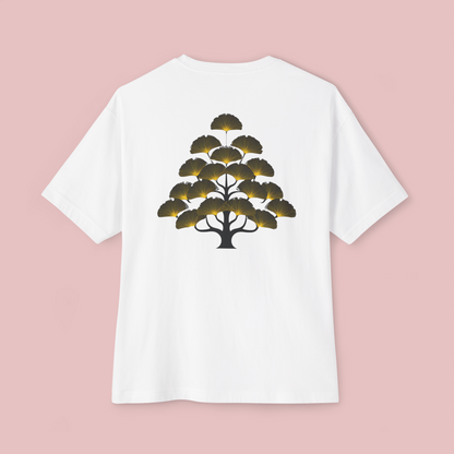 Oversized Boxy Tee 'Gingko Tree'