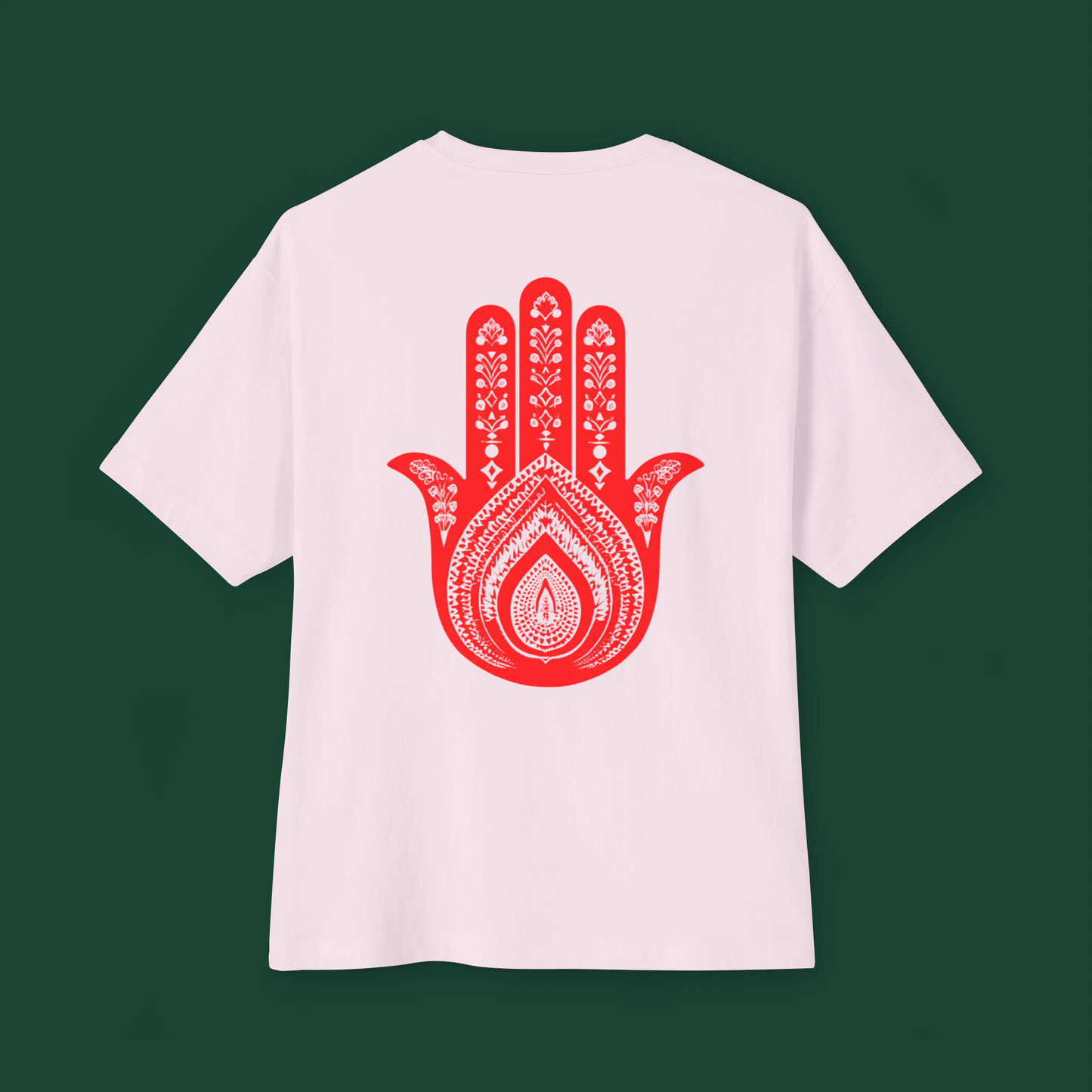Oversized Boxy Tee "Hand of Fatima"