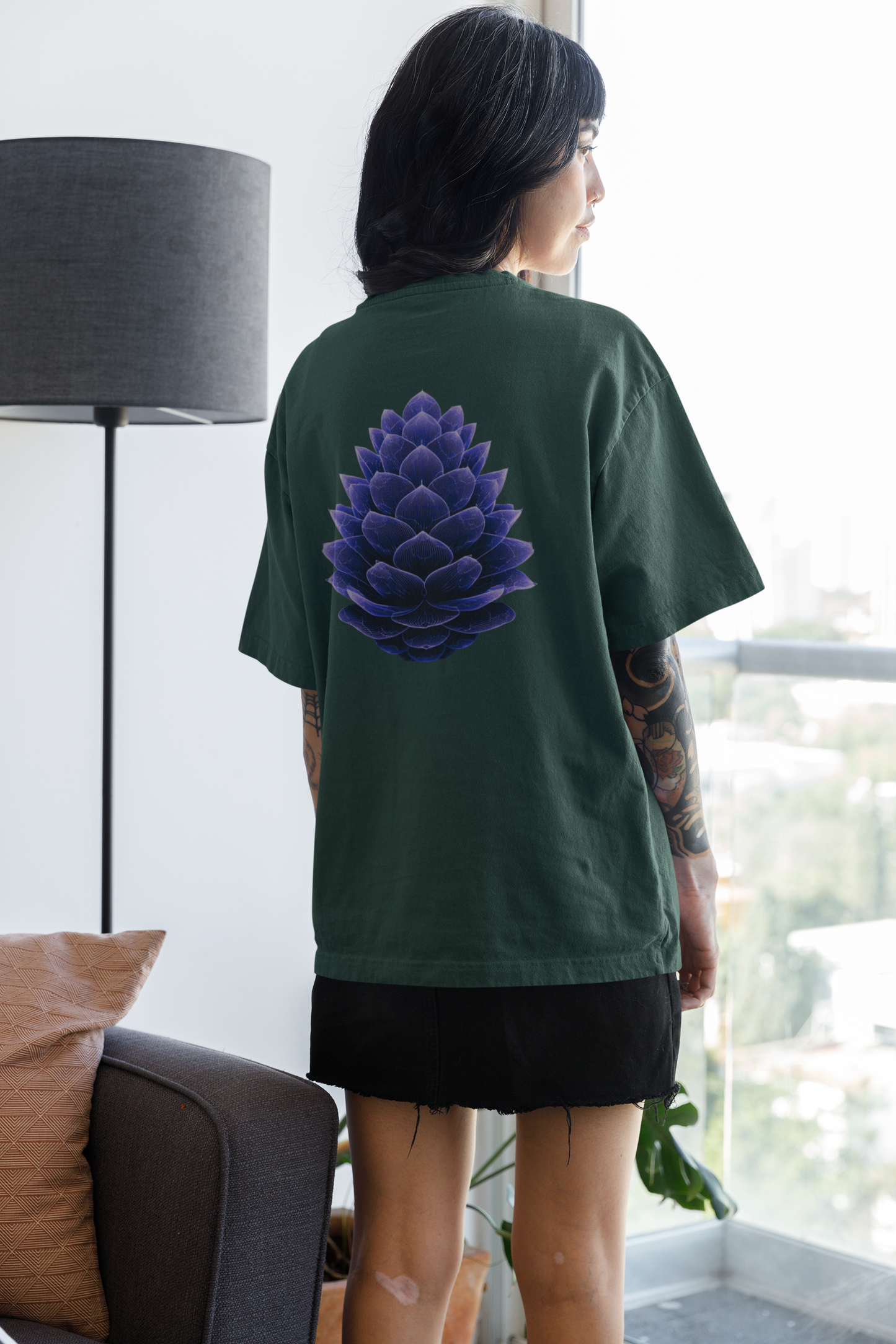 Oversized Boxy Tee "Pine Cone"