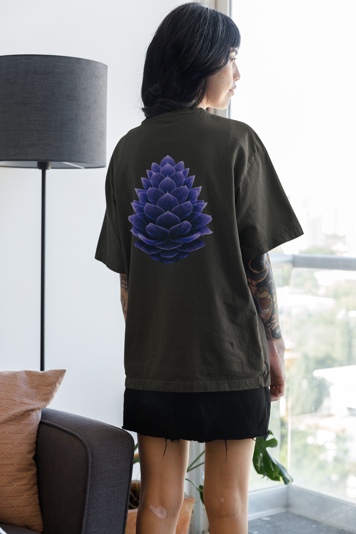 Oversized Boxy Tee "Pine Cone"