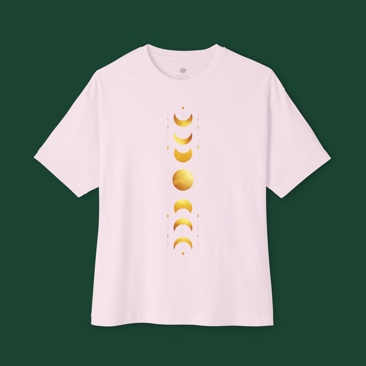 Oversized Boxy Tee "Moon Phases"