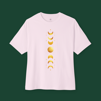 Oversized Boxy Tee 'Moon Phases'
