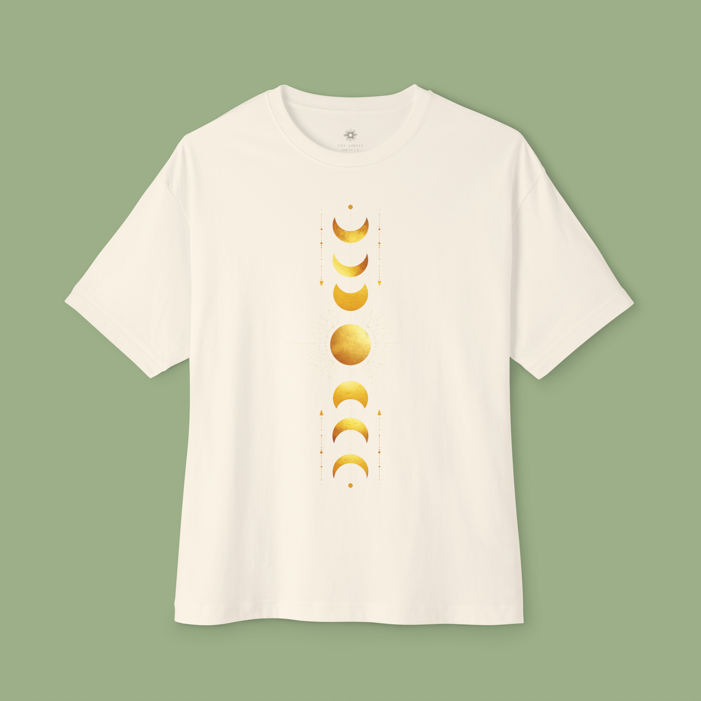 Oversized Boxy Tee "Moon Phases"