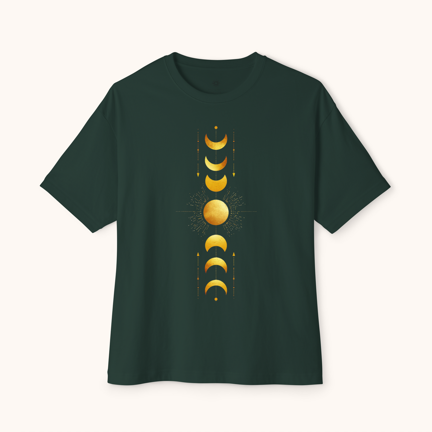 Oversized Boxy Tee "Moon Phases"