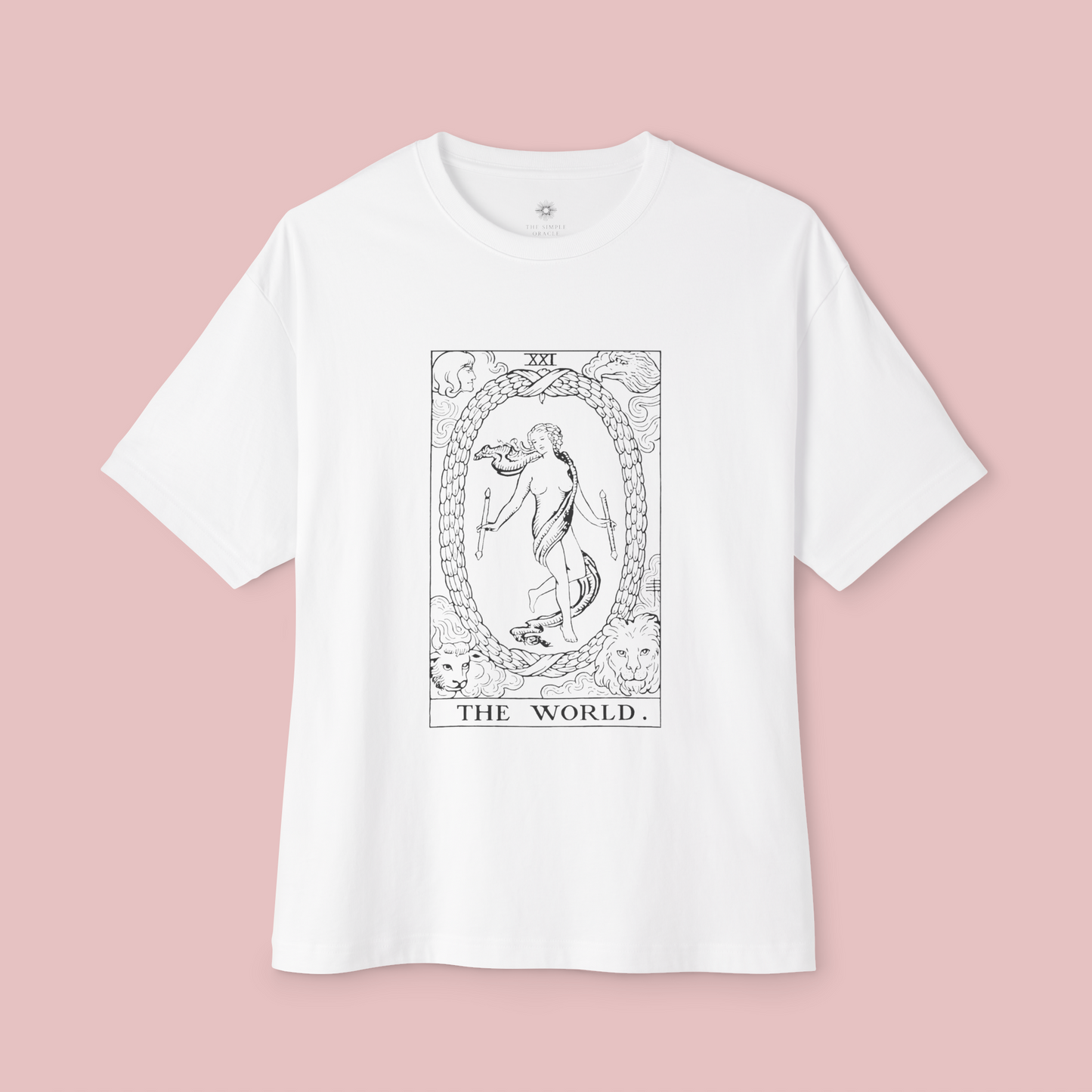 Oversized Tarot Boxy Tee "The World"