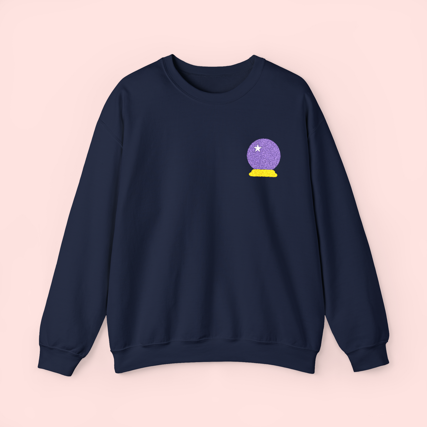 Embroidered Crystal Ball Crewneck Sweatshirt