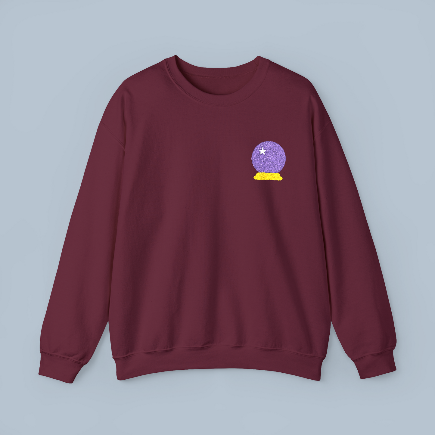 Embroidered Crystal Ball Crewneck Sweatshirt