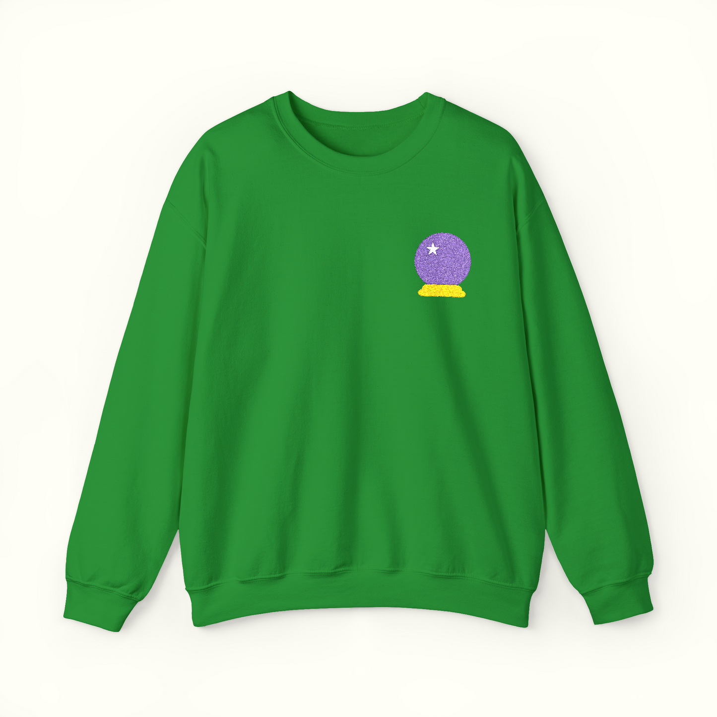 Embroidered Crystal Ball Crewneck Sweatshirt