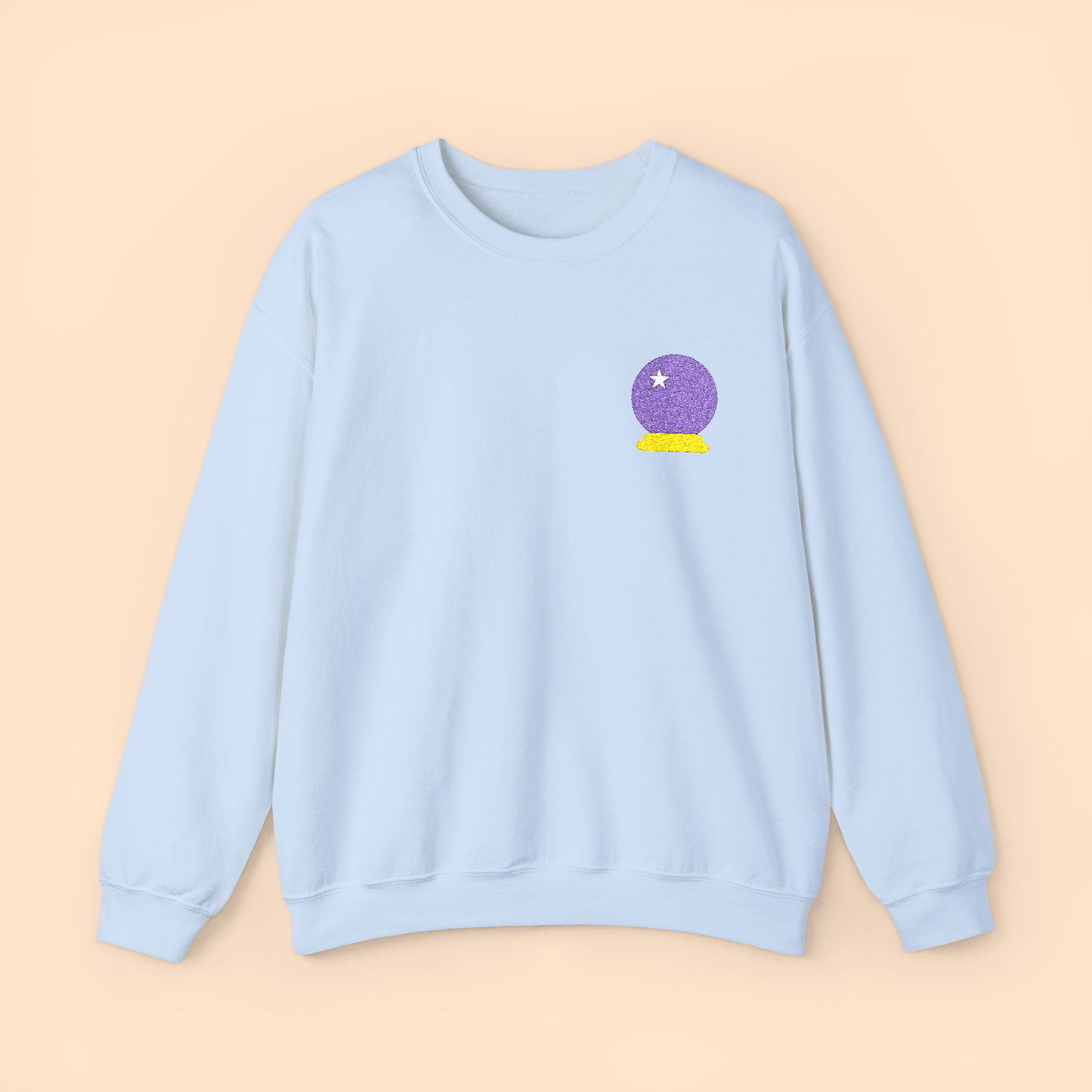 Embroidered Crystal Ball Crewneck Sweatshirt