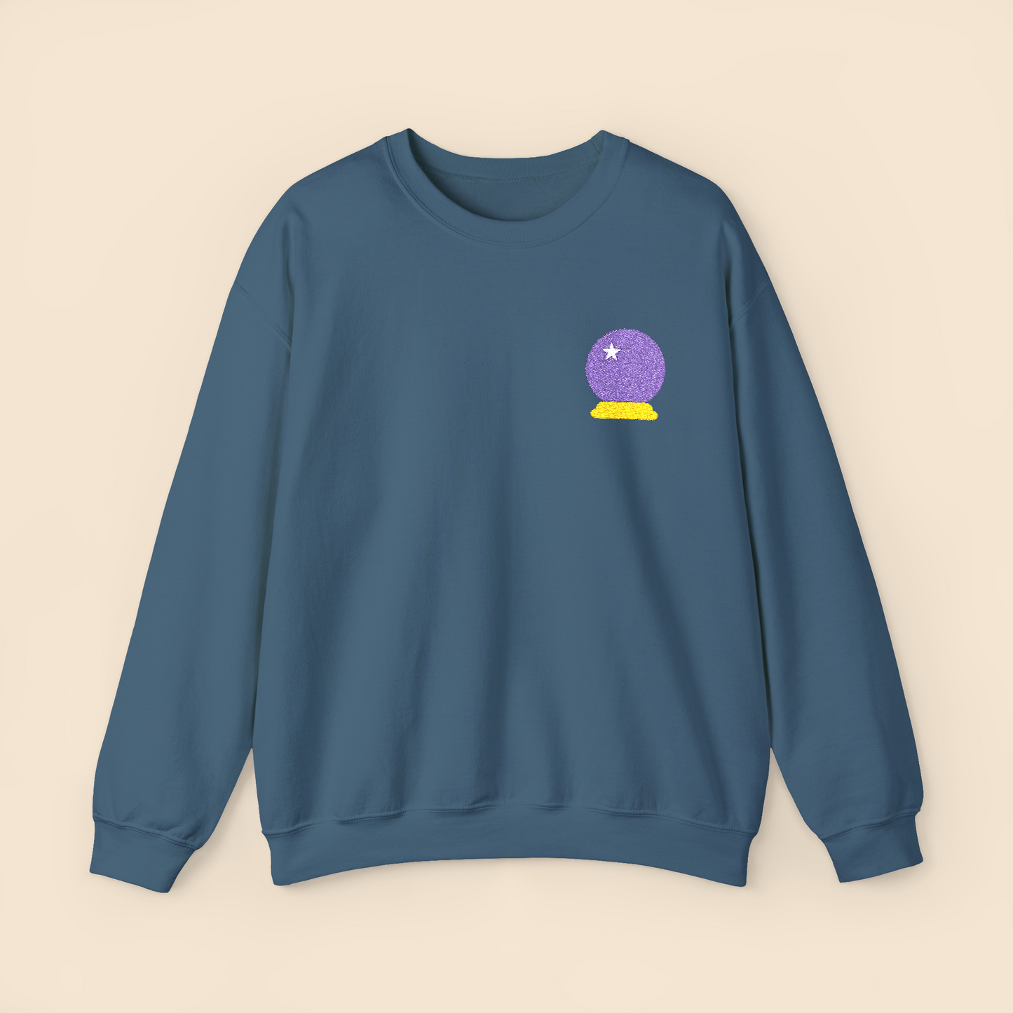 Embroidered Crystal Ball Crewneck Sweatshirt