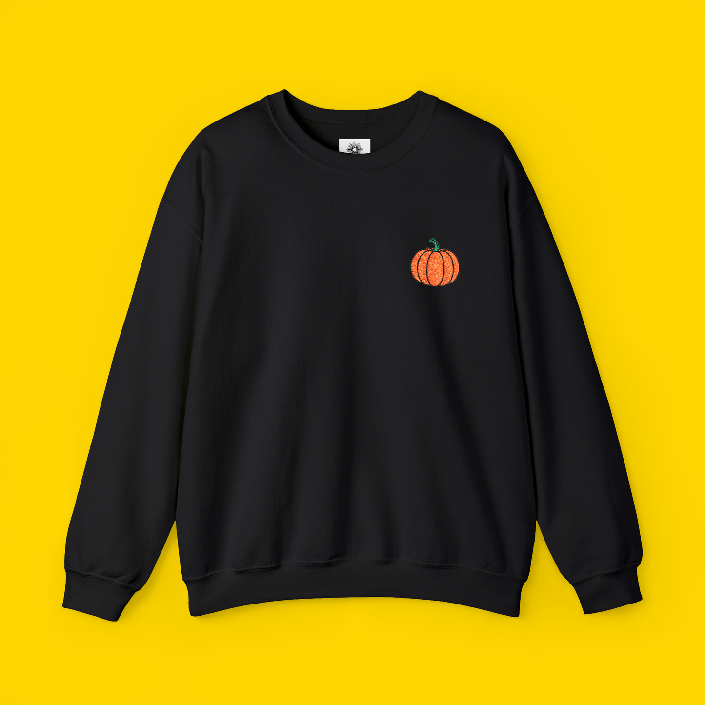 Embroidered Pumpkin Crewneck Sweatshirt