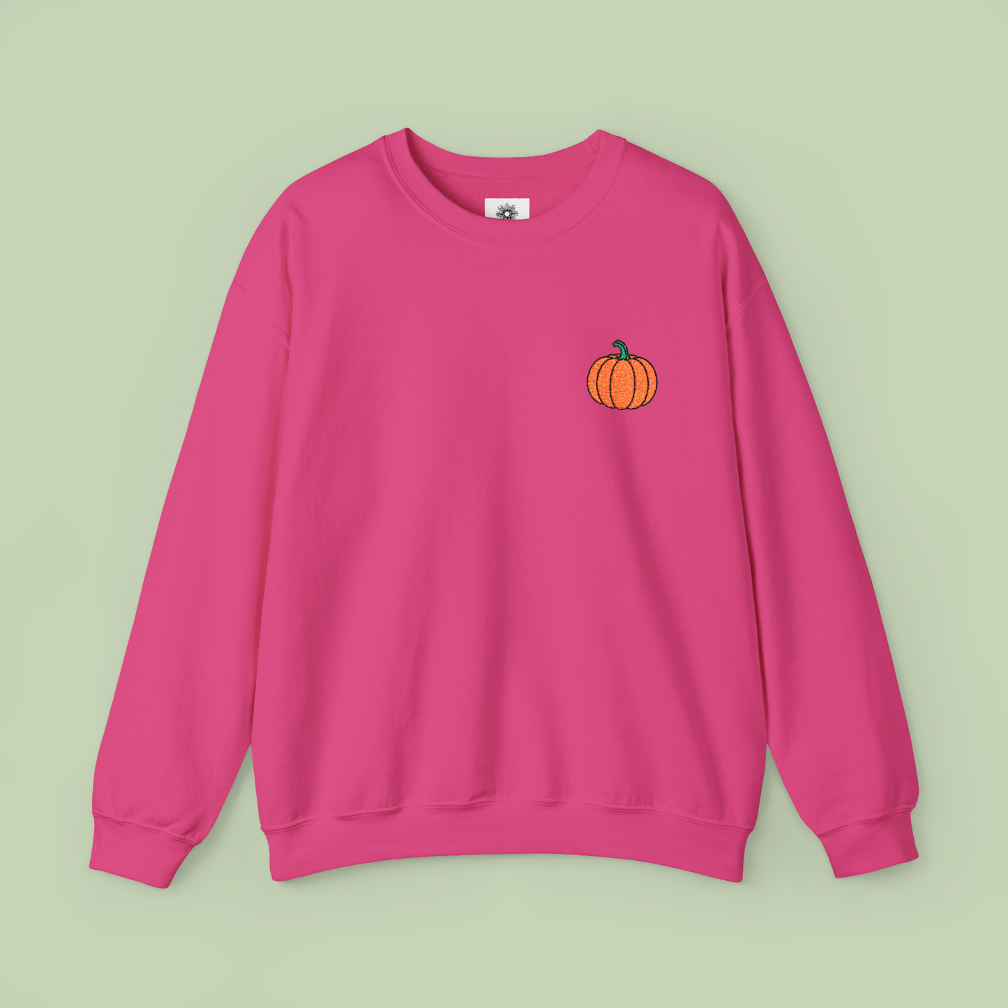 Embroidered Pumpkin Crewneck Sweatshirt