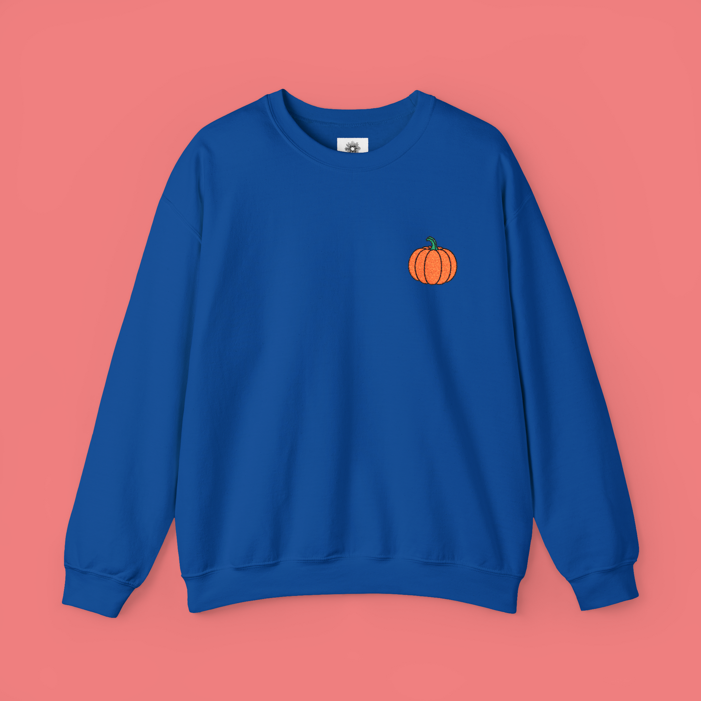 Embroidered Pumpkin Crewneck Sweatshirt