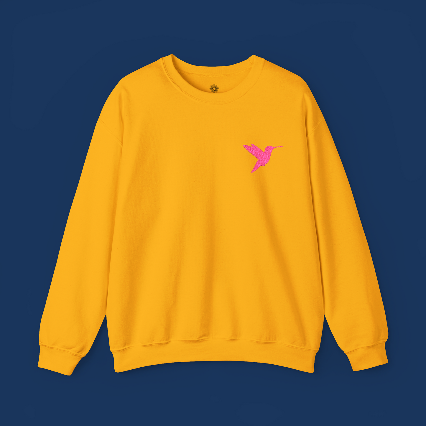 Embroidered Hummingbird Crewneck Sweatshirt