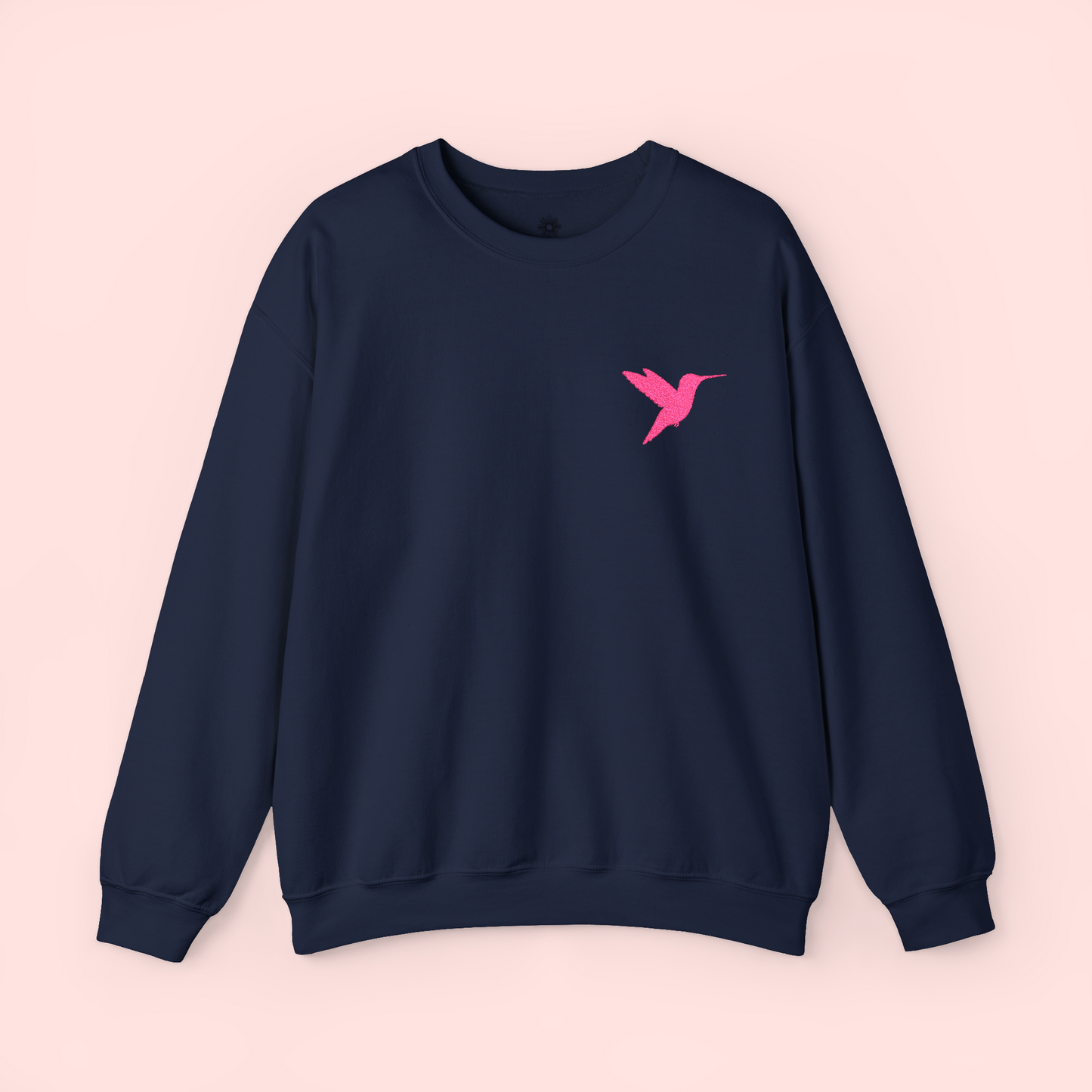 Embroidered Hummingbird Crewneck Sweatshirt