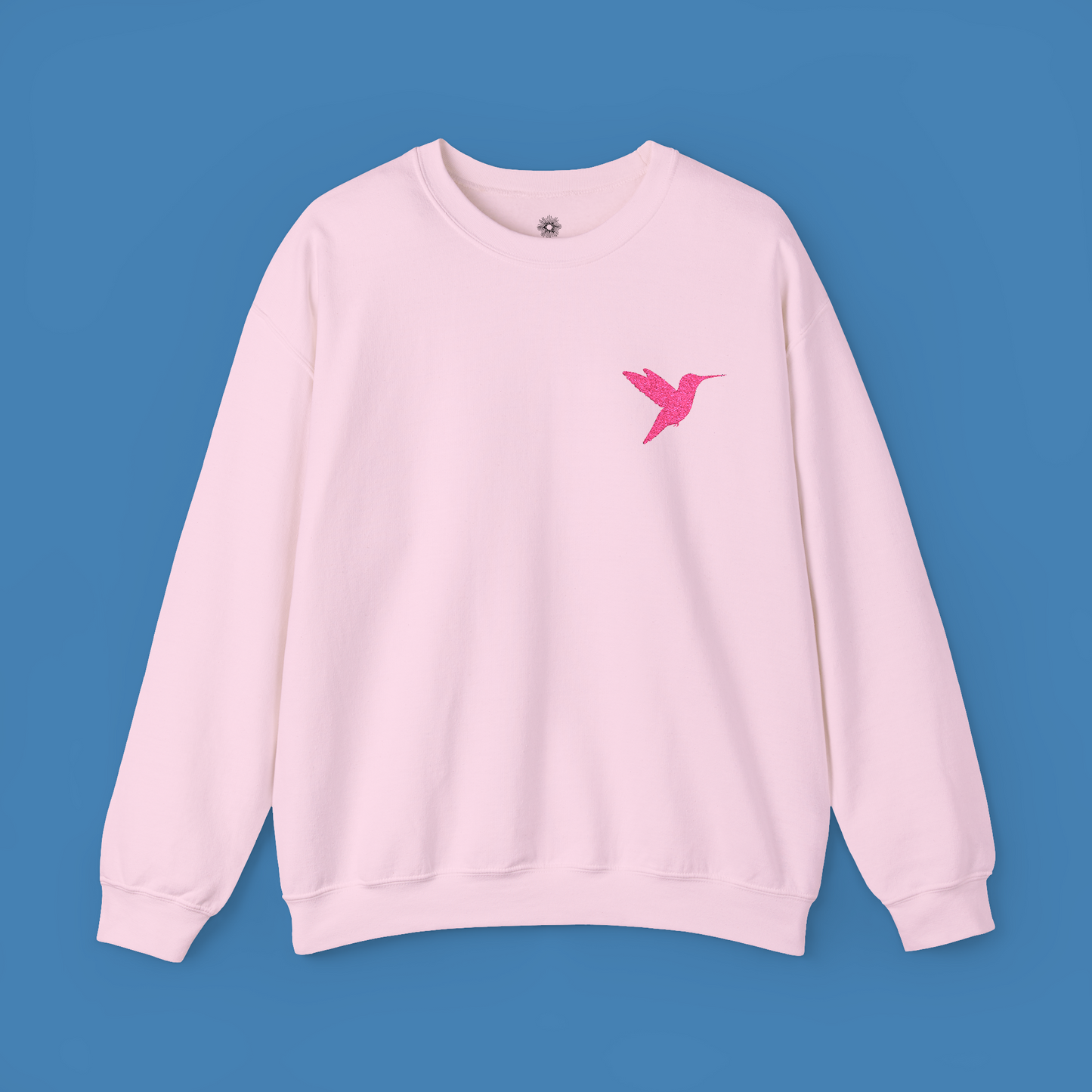 Embroidered Hummingbird Crewneck Sweatshirt