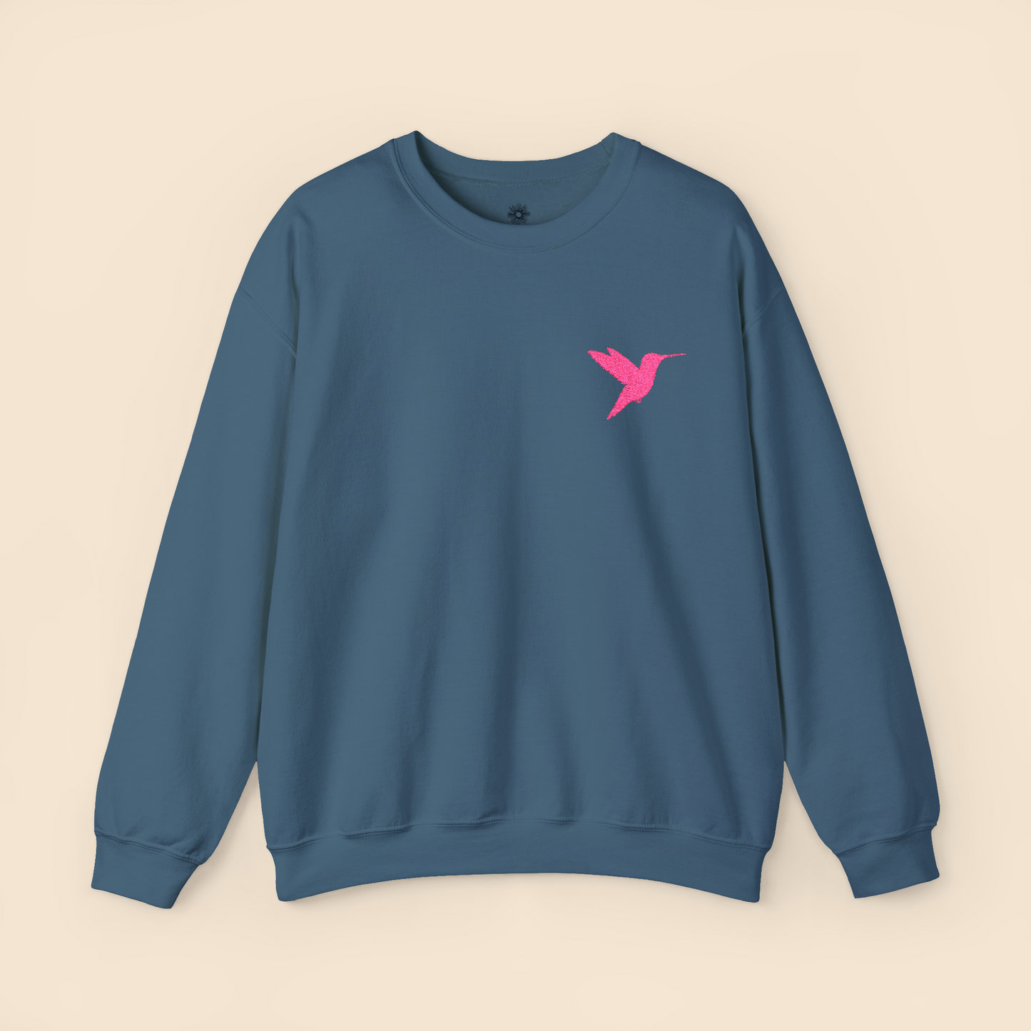 Embroidered Hummingbird Crewneck Sweatshirt