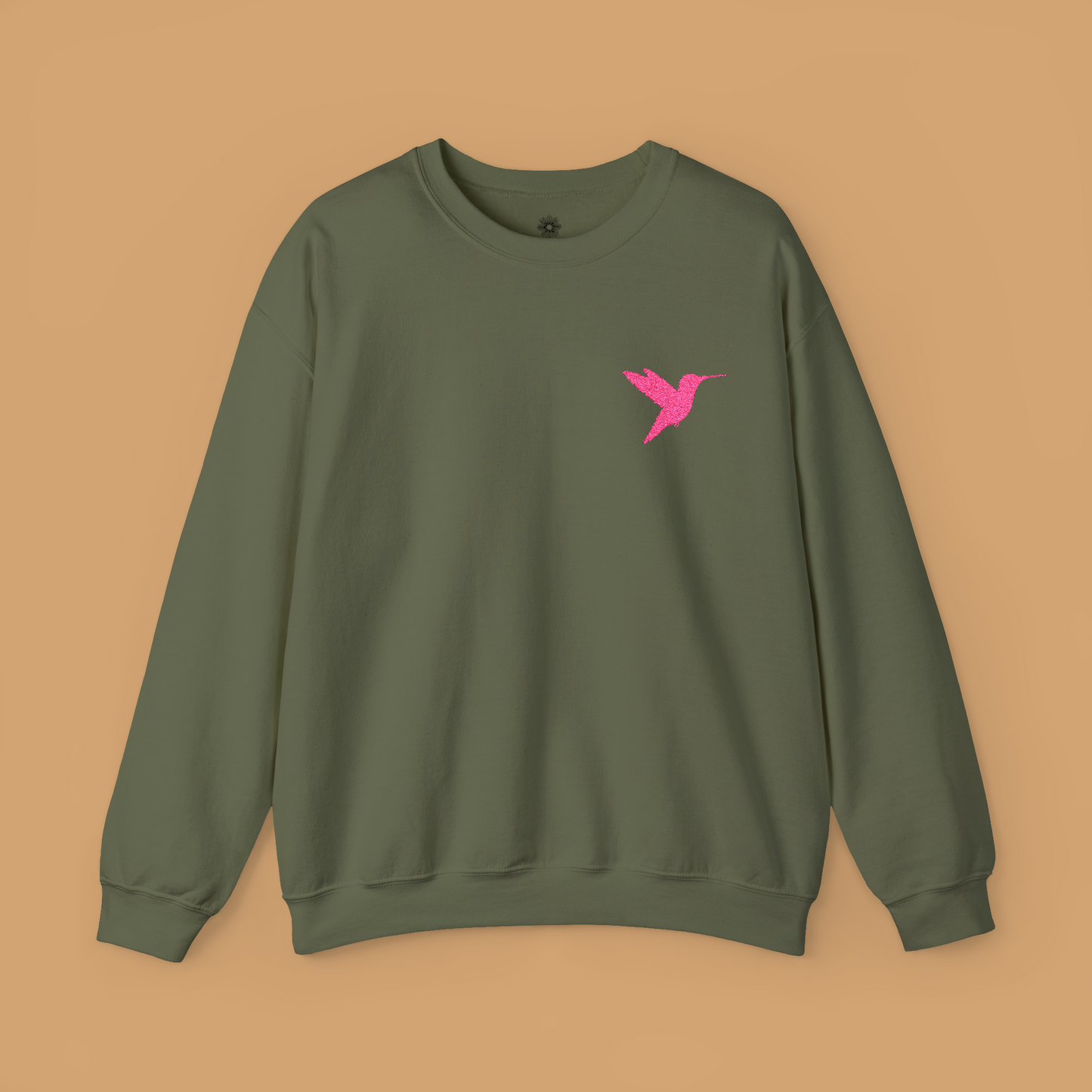 Embroidered Hummingbird Crewneck Sweatshirt