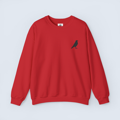 Embroidered 'Crow' Crewneck Sweatshirt