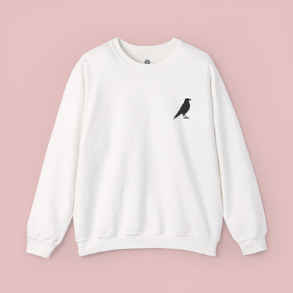Embroidered 'Crow' Crewneck Sweatshirt