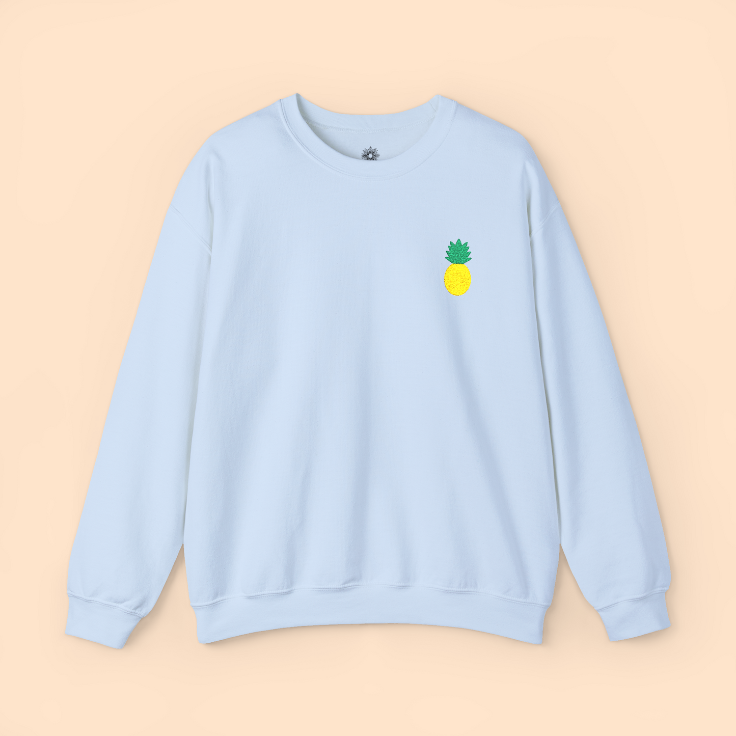 Embroidered Pineapple Crewneck Sweatshirt